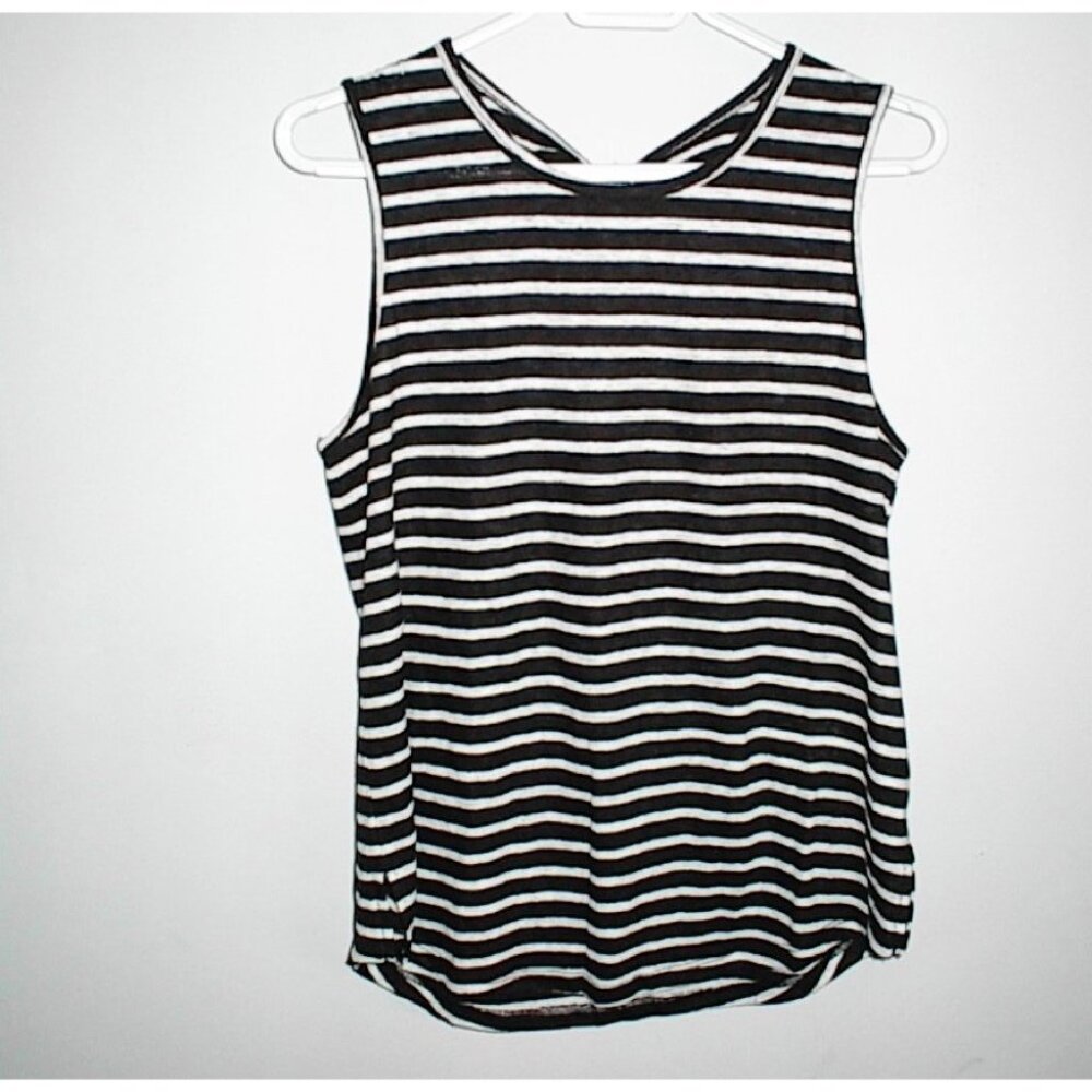 1$ ADD-ON - Old Navy Monochrome Striped Tank Top * read